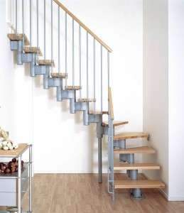schody drewniane metalowe